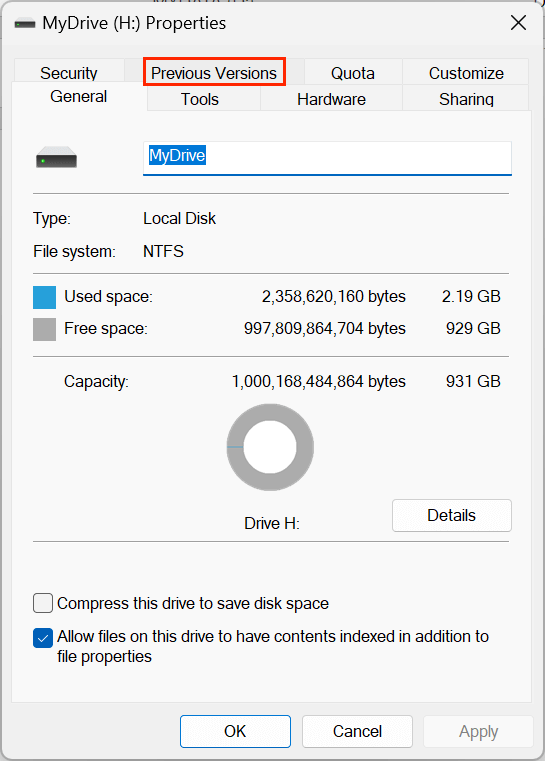 Use Windows File History