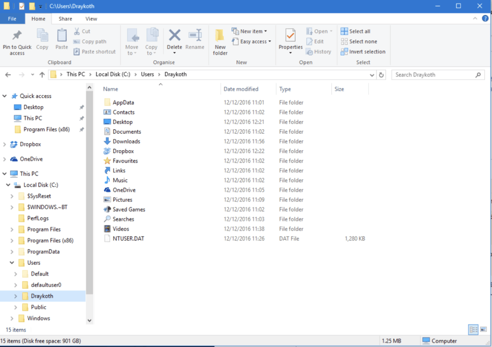 User Folder