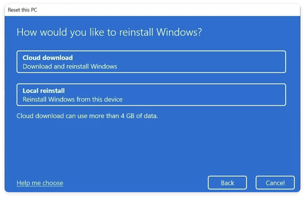 wipe everything but OS