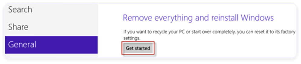 wipe everything but OS