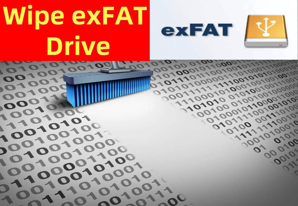 Wiping an exFAT drive