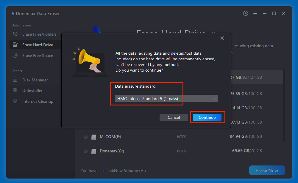 Wiping an exFAT drive