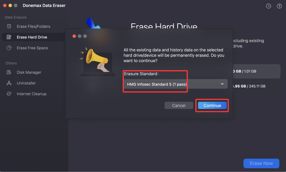 Wiping an exFAT drive