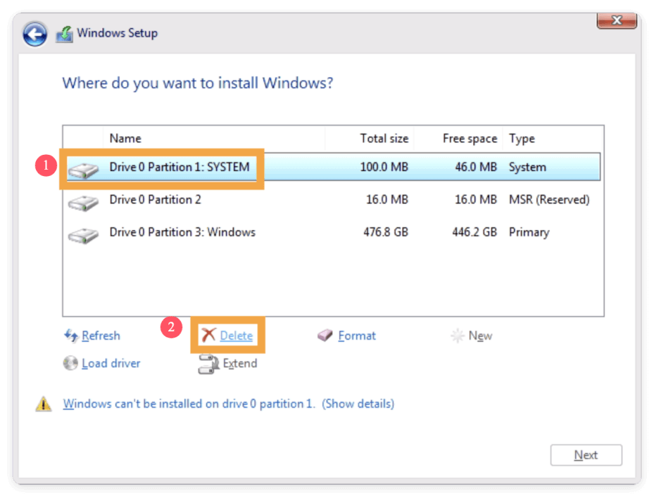 wipe operating system and user data