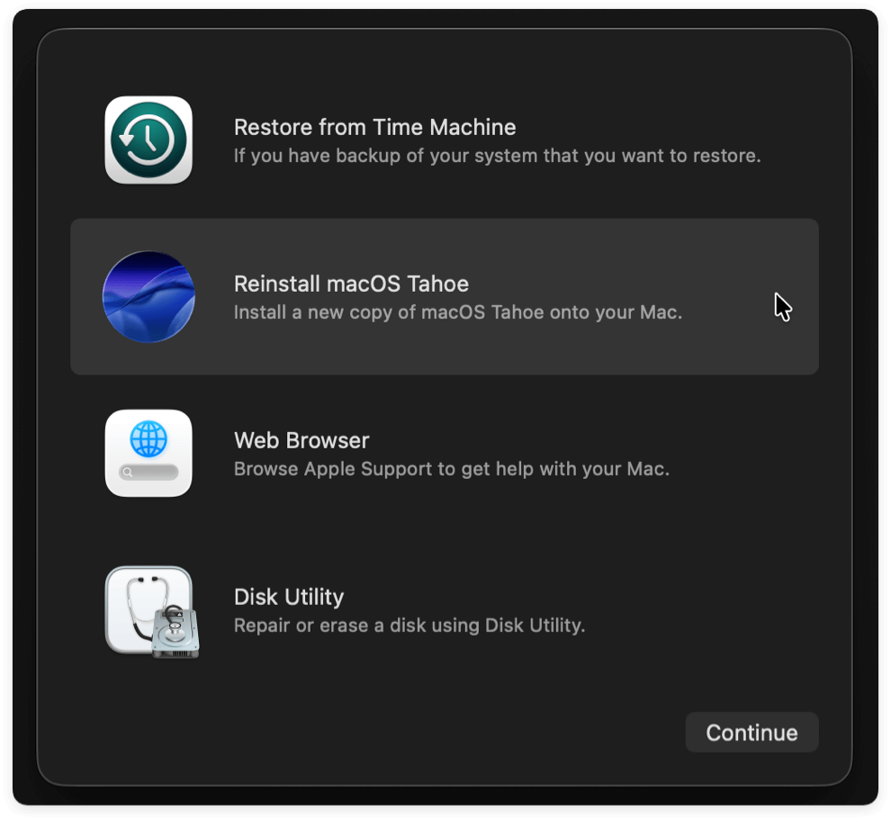 wipe operating system and user data