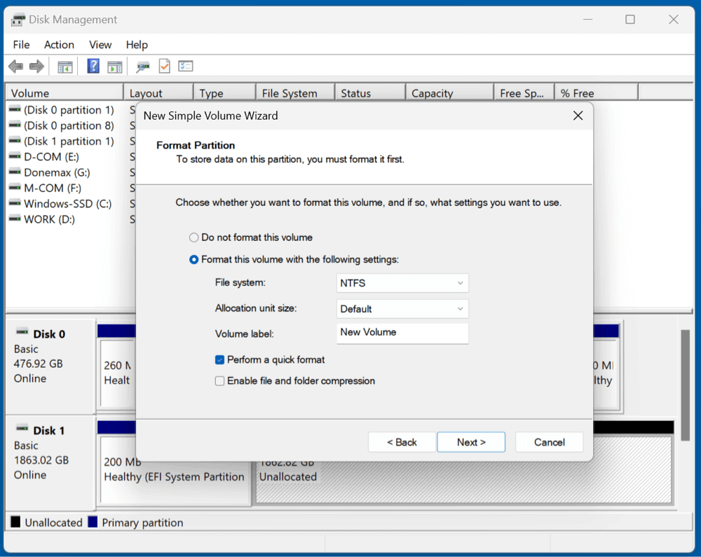 wipe a Sabrent Rocket external SSD