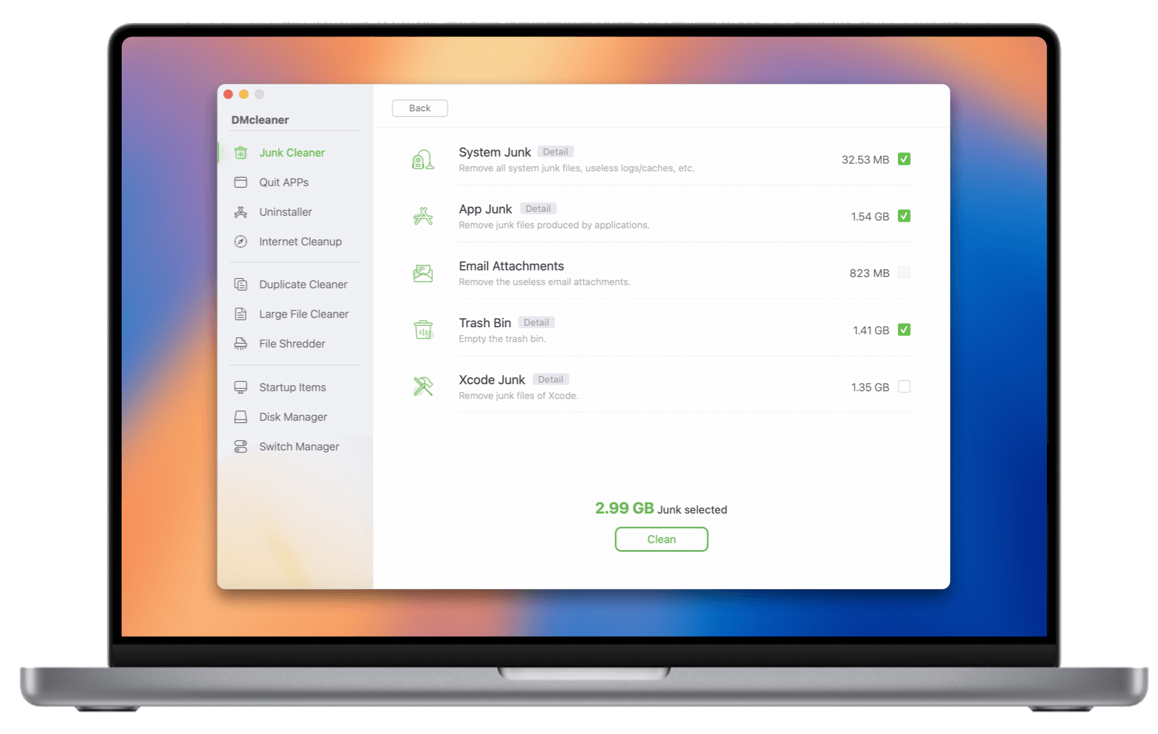 DMcleaner for Mac