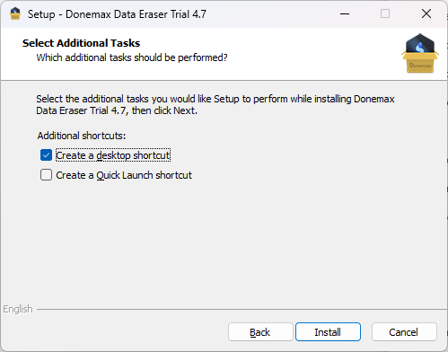install Donemax Data Eraser