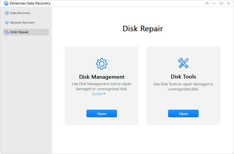 Donemax Data Recovery User Guide