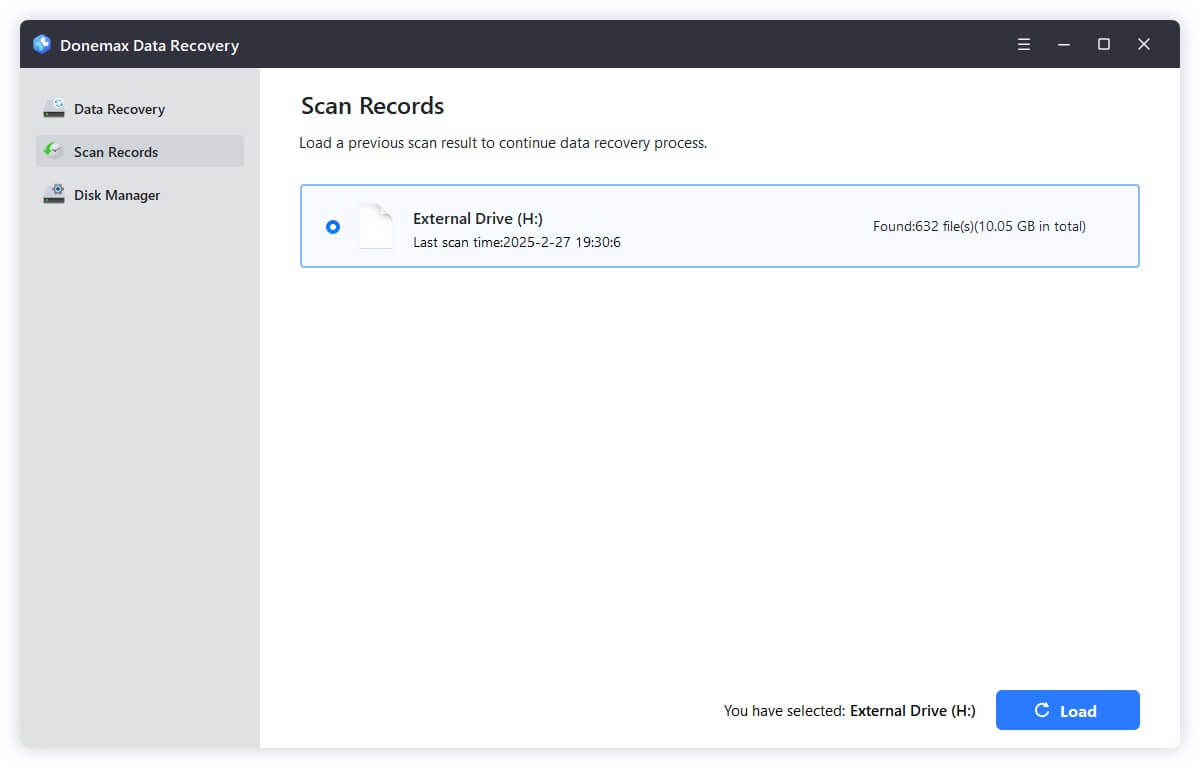 Donemax Data Recovery User Guide