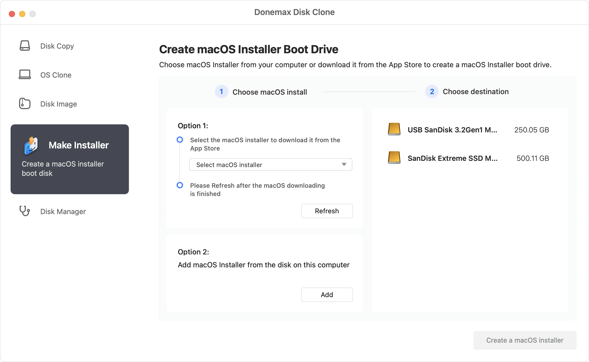 create bootable installer for macOS
