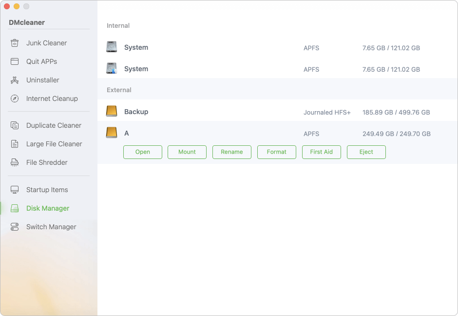 DMcleaner for Mac User Guide
