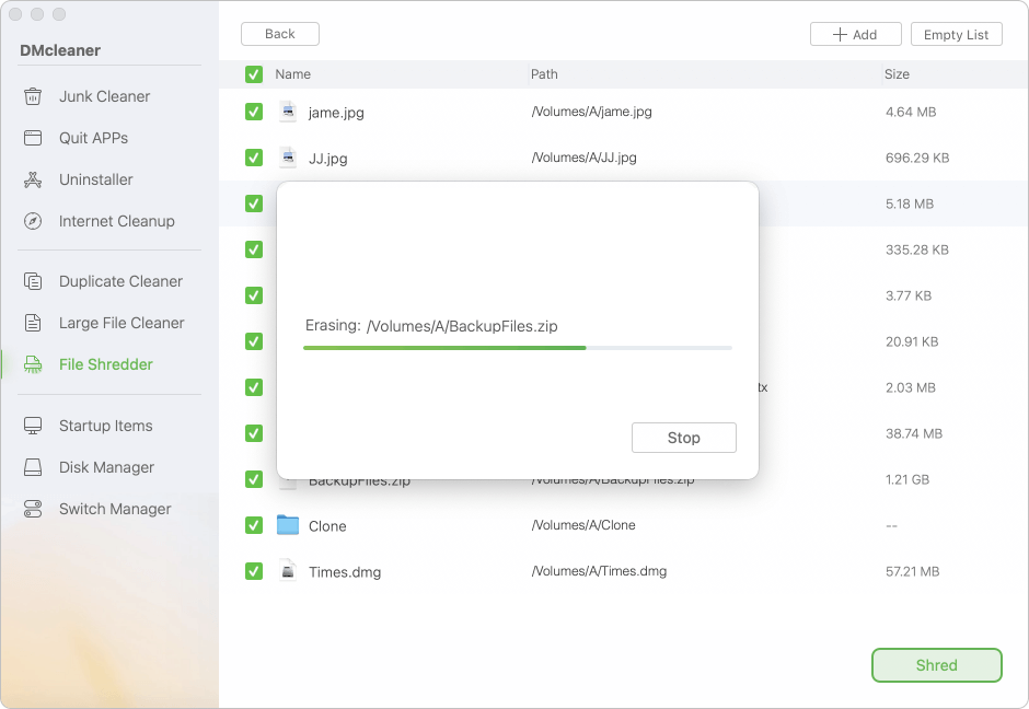 DMcleaner for Mac User Guide
