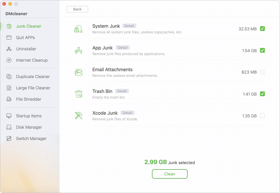 DMcleaner for Mac