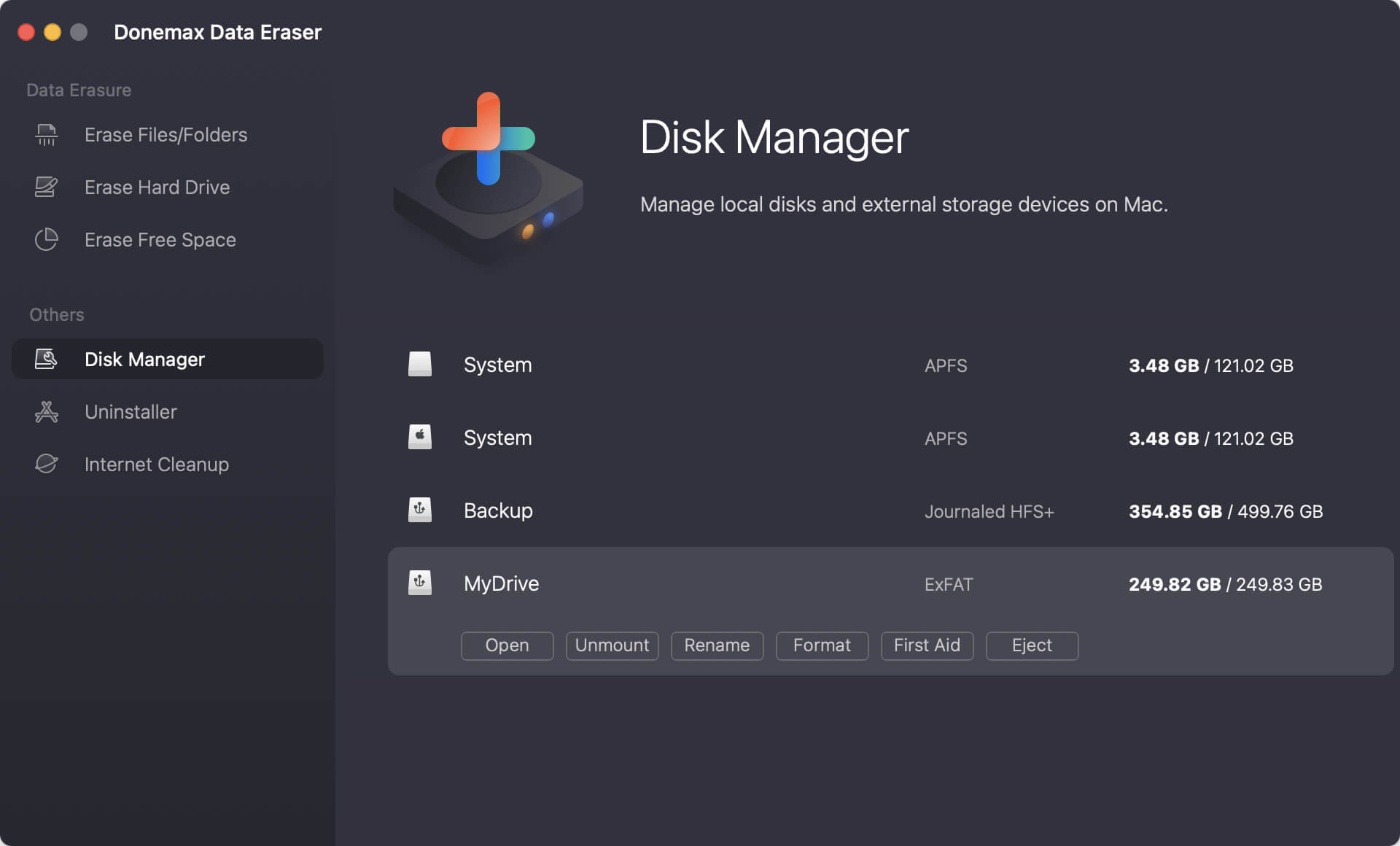 Donemax Data Eraser User Guide