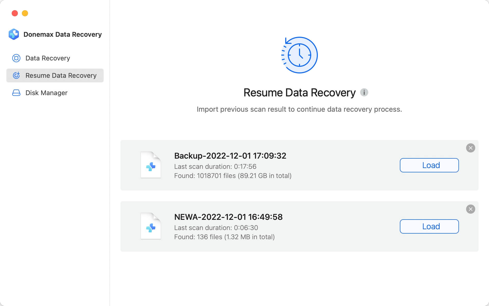 Donemax Data Recovery for Mac User Guide